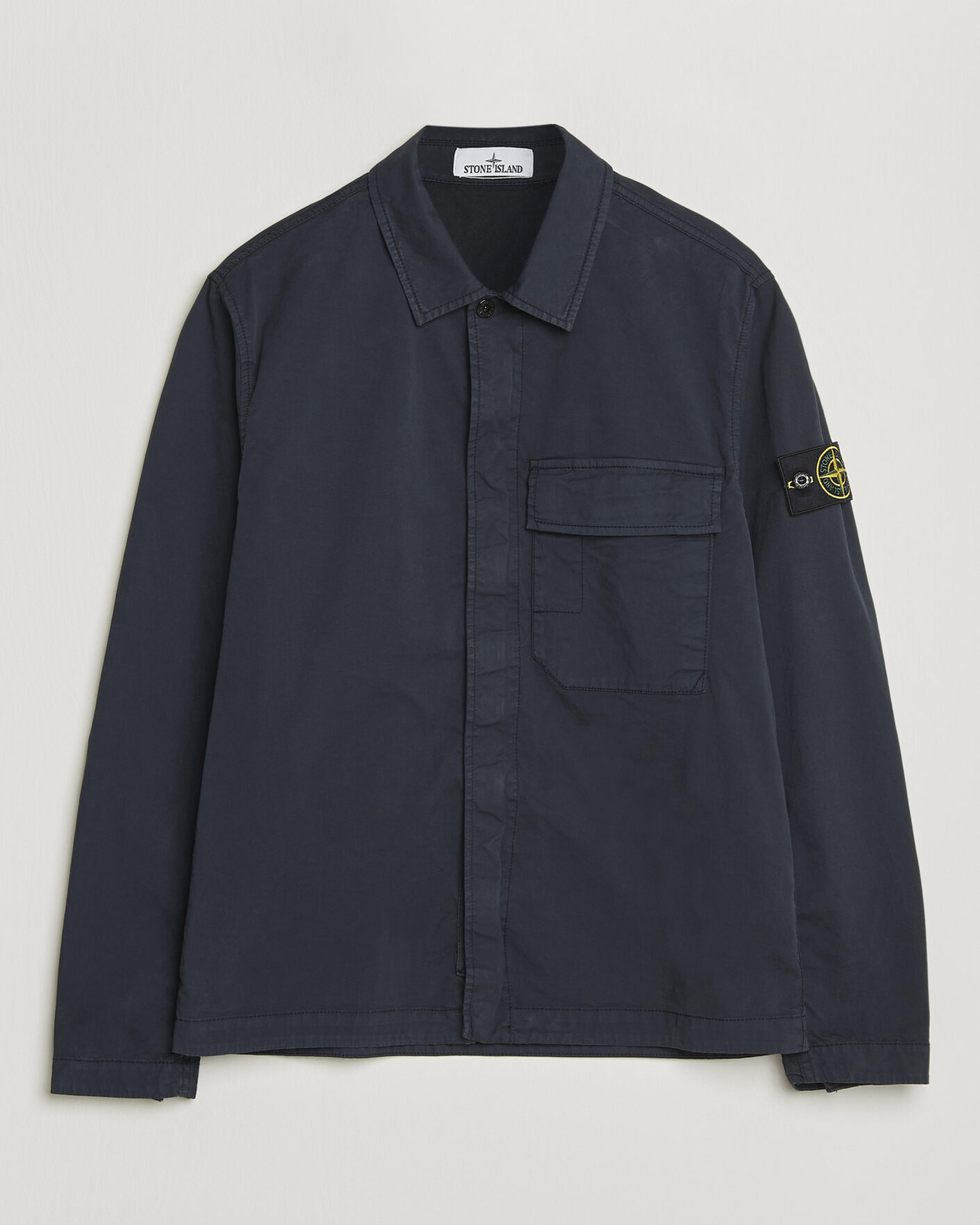 Herre | Jakker | Stone Island | Organic Cotton Twill Overshirt Navy