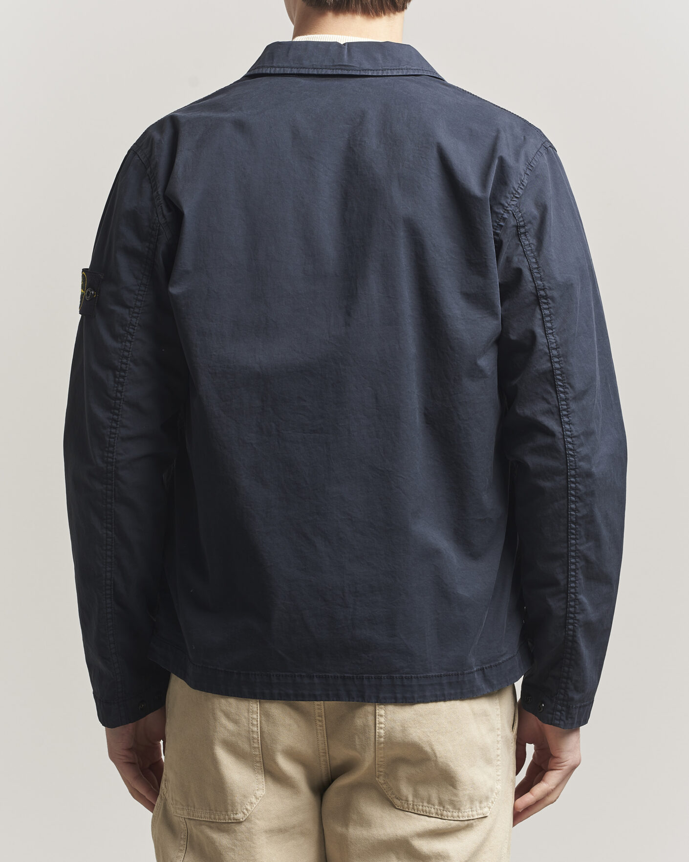 Herre | Jakker | Stone Island | Organic Cotton Twill Overshirt Navy