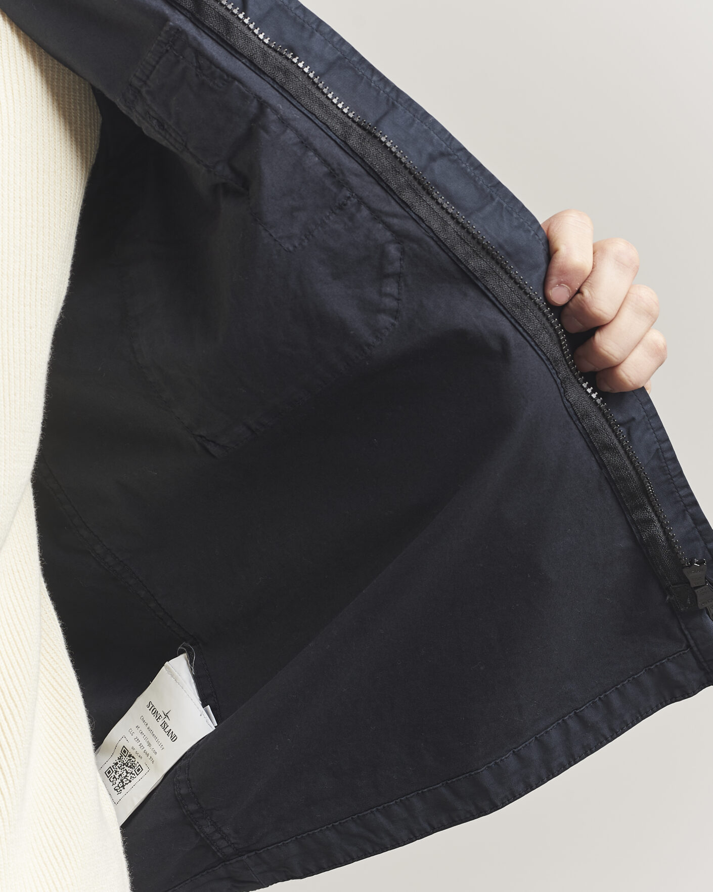 Herre | Jakker | Stone Island | Organic Cotton Twill Overshirt Navy