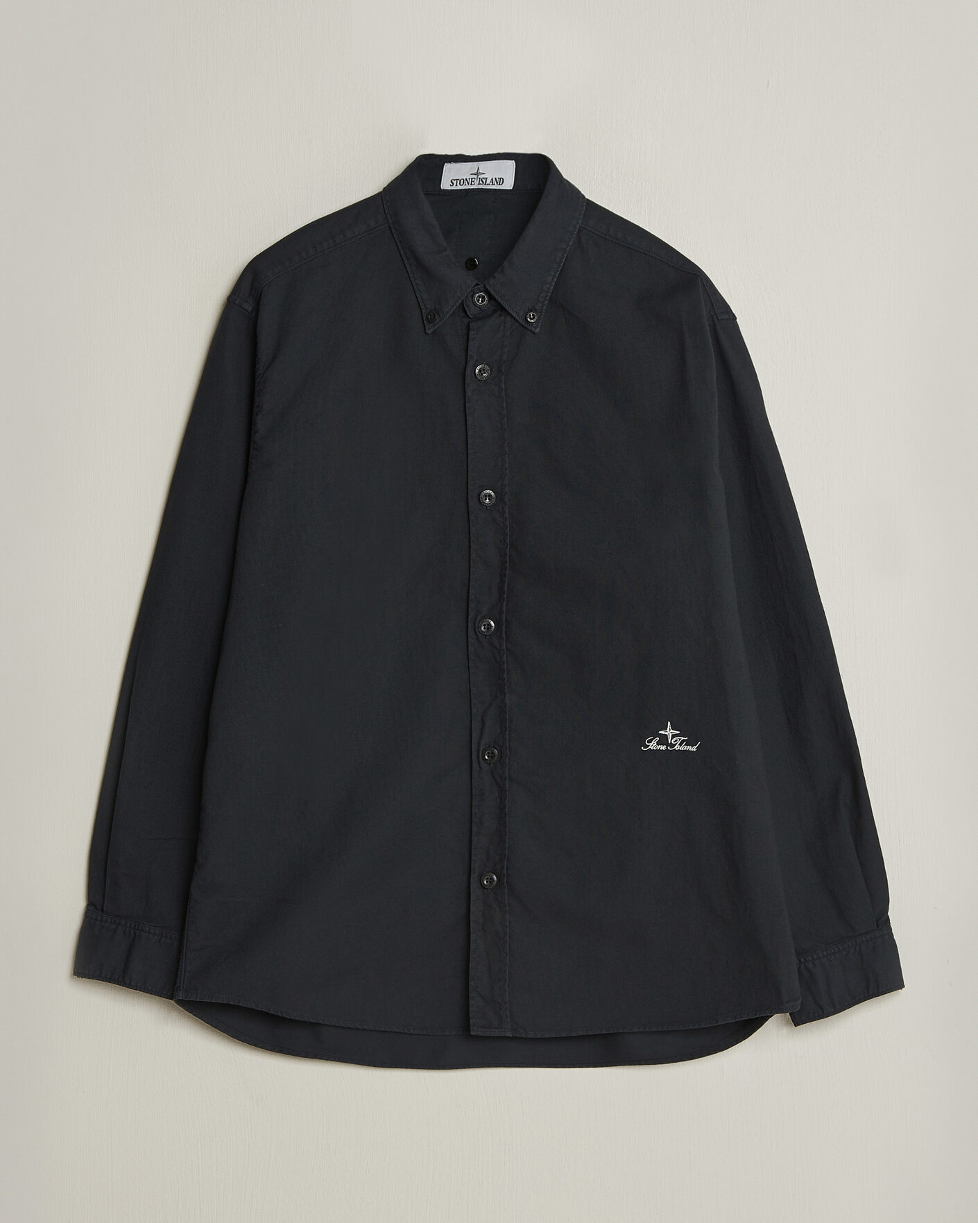 Herre | Skjorter | Stone Island | Organic Cotton Oxford Shirt Navy