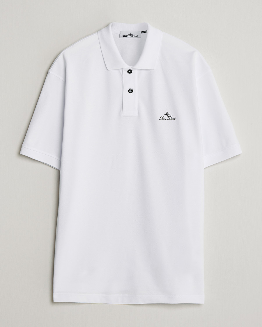 Herre | Polotrøjer | Stone Island | Organic Cotton Pique White