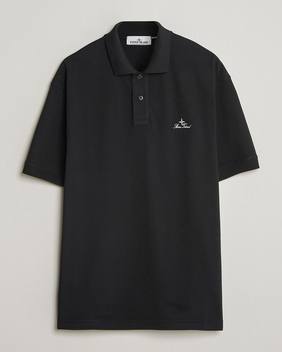 Herre | Polotrøjer | Stone Island | Organic Cotton Pique Black