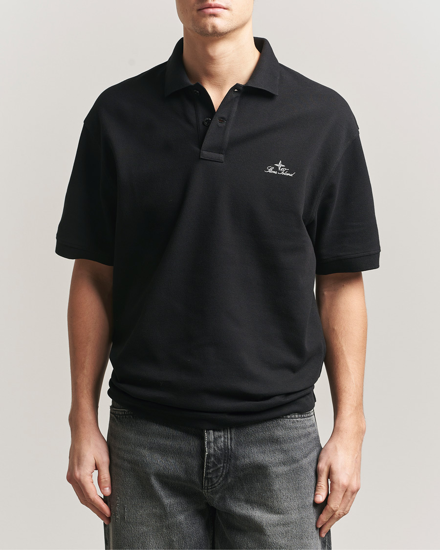 Herre | Polotrøjer | Stone Island | Organic Cotton Pique Black