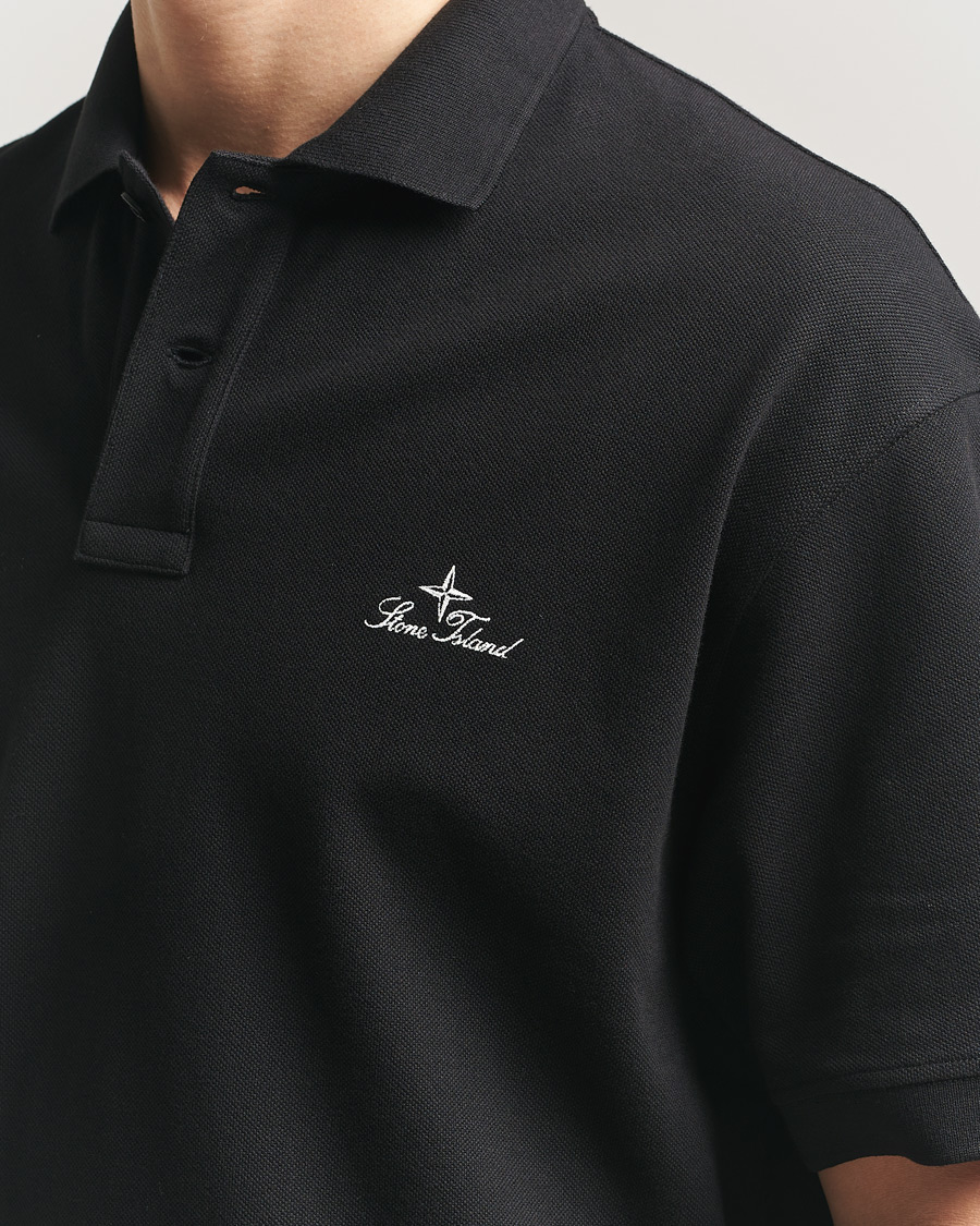 Herre | Polotrøjer | Stone Island | Organic Cotton Pique Black