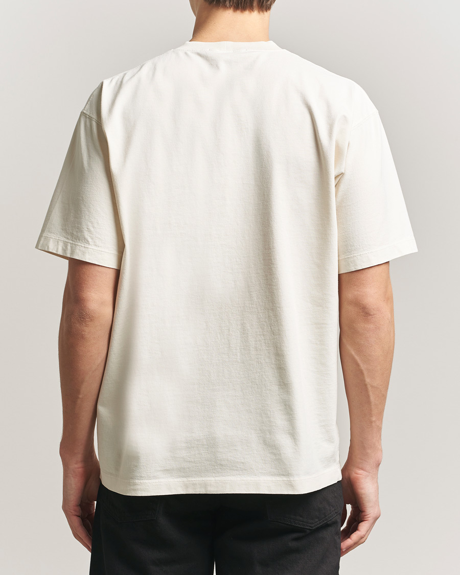Herre | T-Shirts | Stone Island | Combed Organic Cotton T-Shirt Ivory