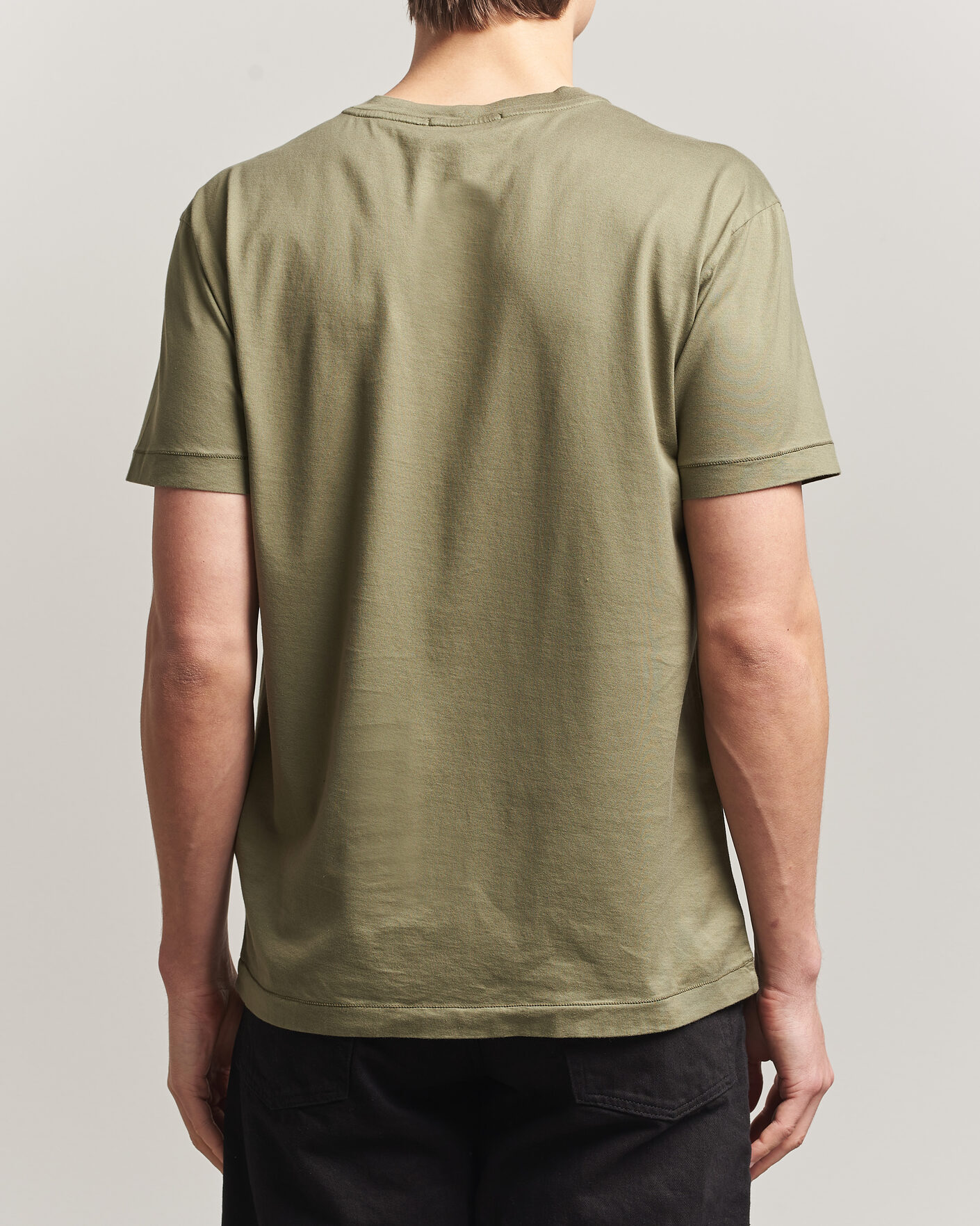 Herre | T-Shirts | Stone Island | Garment Dyed Cotton Jersey T-Shirt Military Green