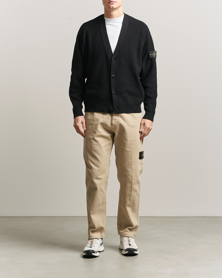 Herre | Bukser | Stone Island | Organic Panama Cotton Trousers Desert