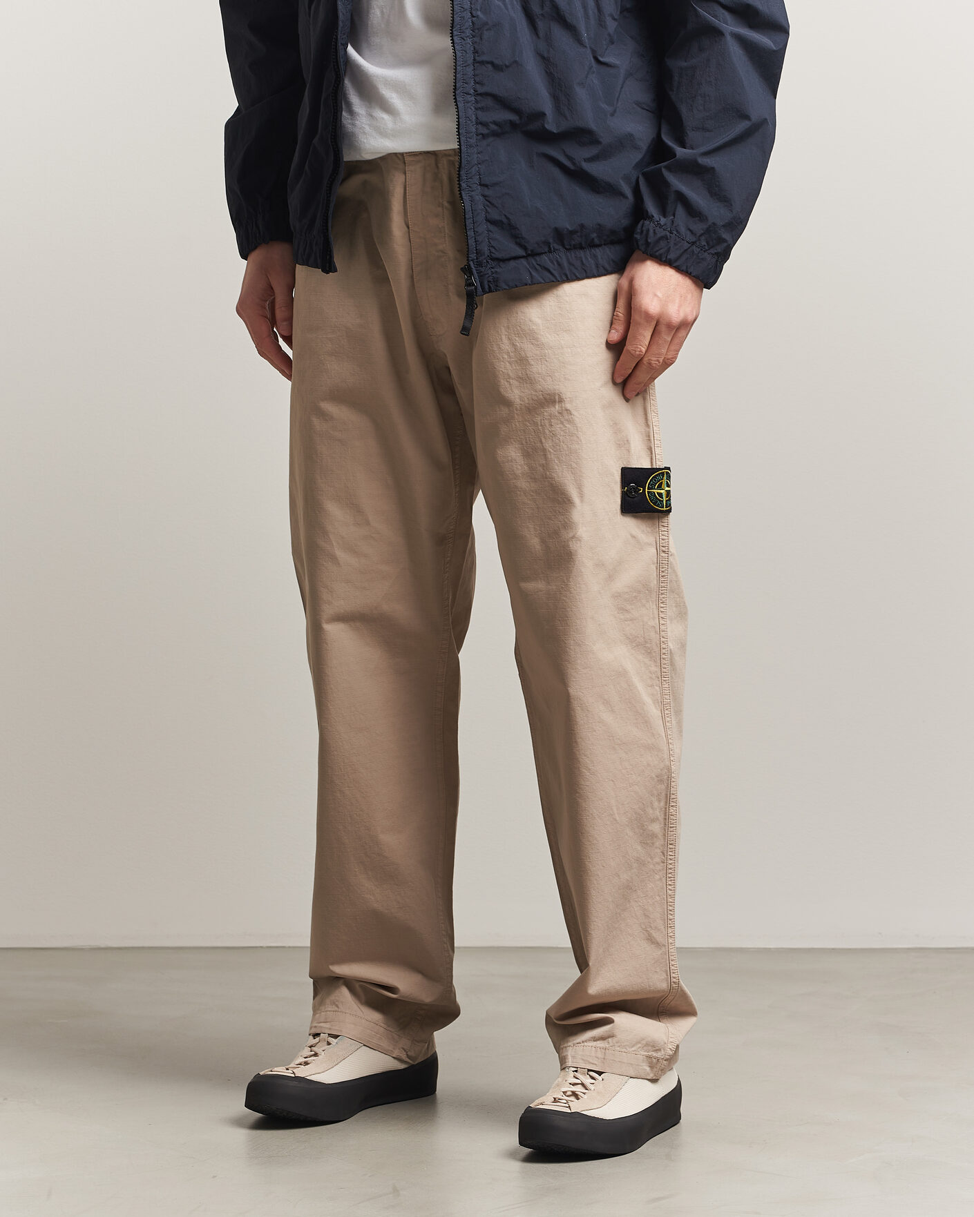 Herre | Bukser | Stone Island | Cotton Ripstop Trousers Desert