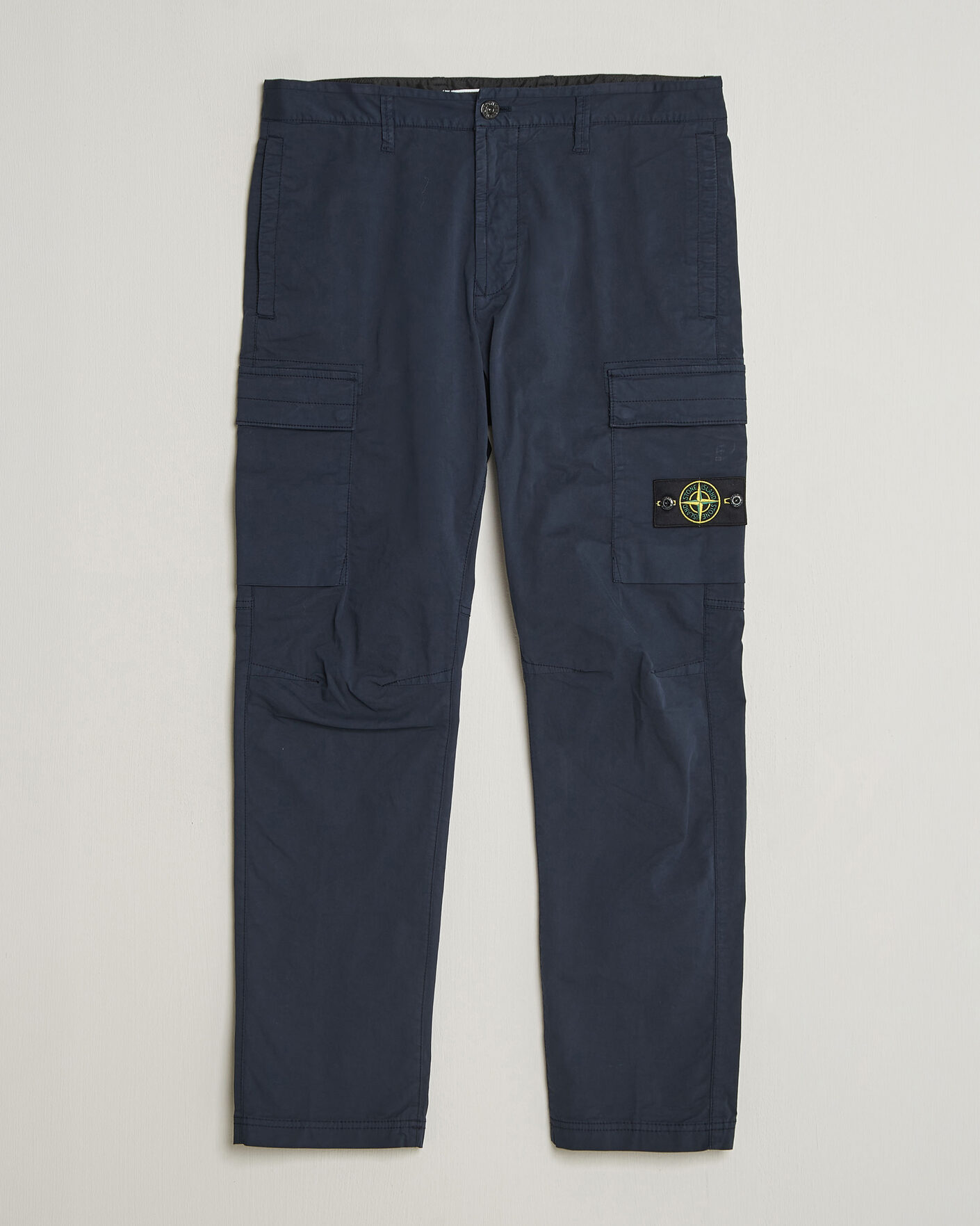 Herre | Bukser | Stone Island | Stretch Cotton Twill Cargo Trousers Navy