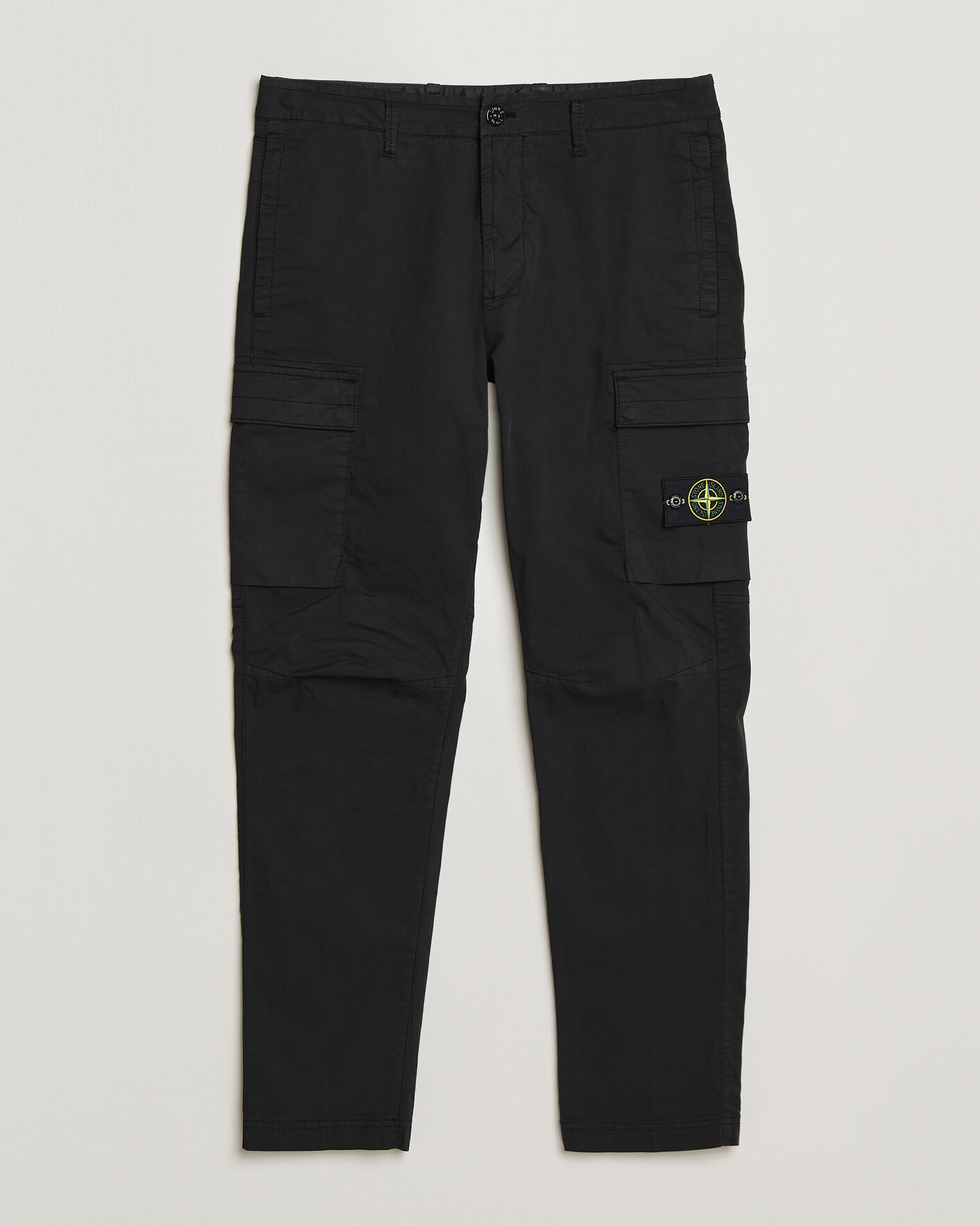 Herre | Bukser | Stone Island | Stretch Cotton Twill Cargo Trousers Black