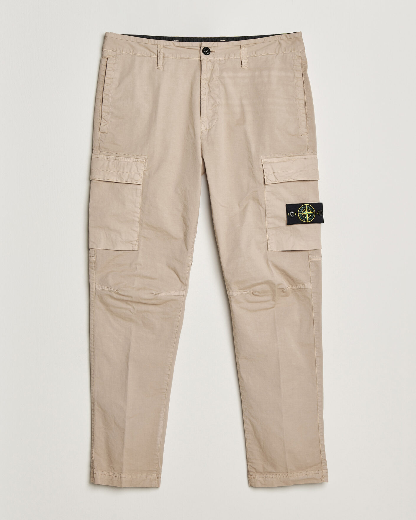 Herre | Bukser | Stone Island | Stretch Cotton Twill Cargo Trousers Desert