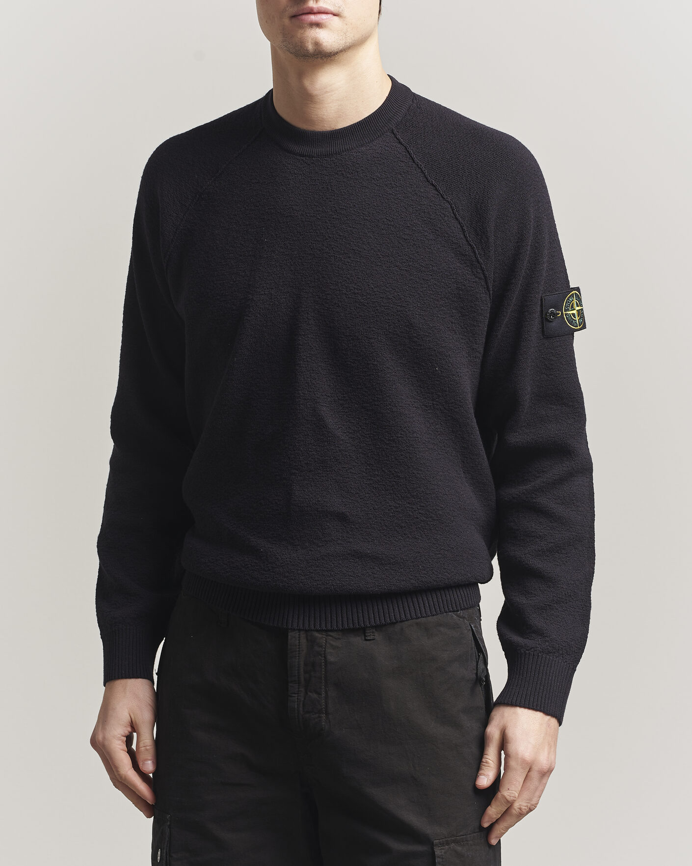 Herre | Trøjer | Stone Island | Raw Hand Organic Cotton Crewneck Navy