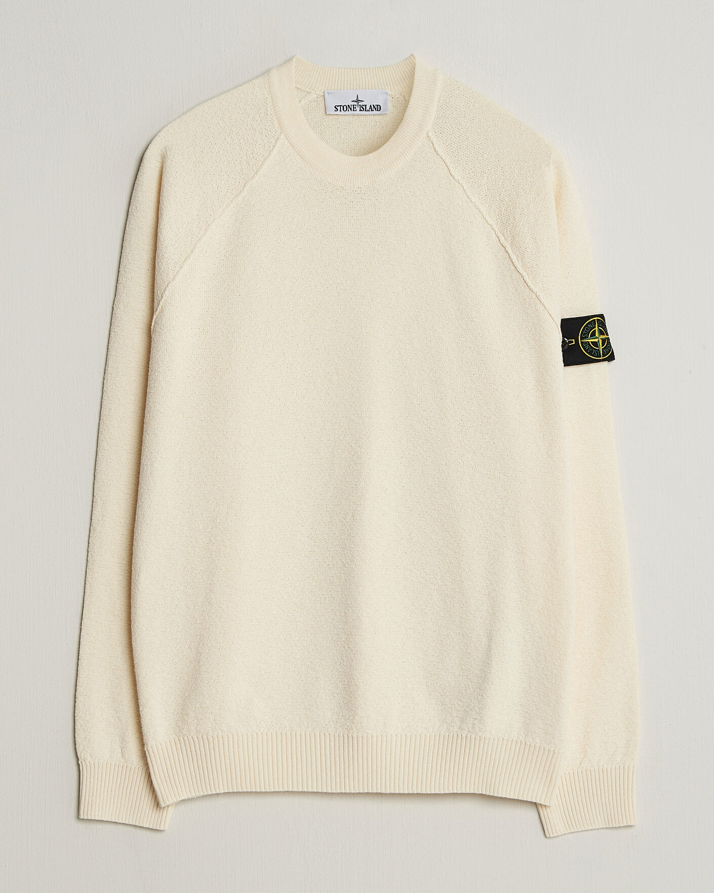 Herre | Trøjer | Stone Island | Raw Hand Organic Cotton Crewneck Ivory