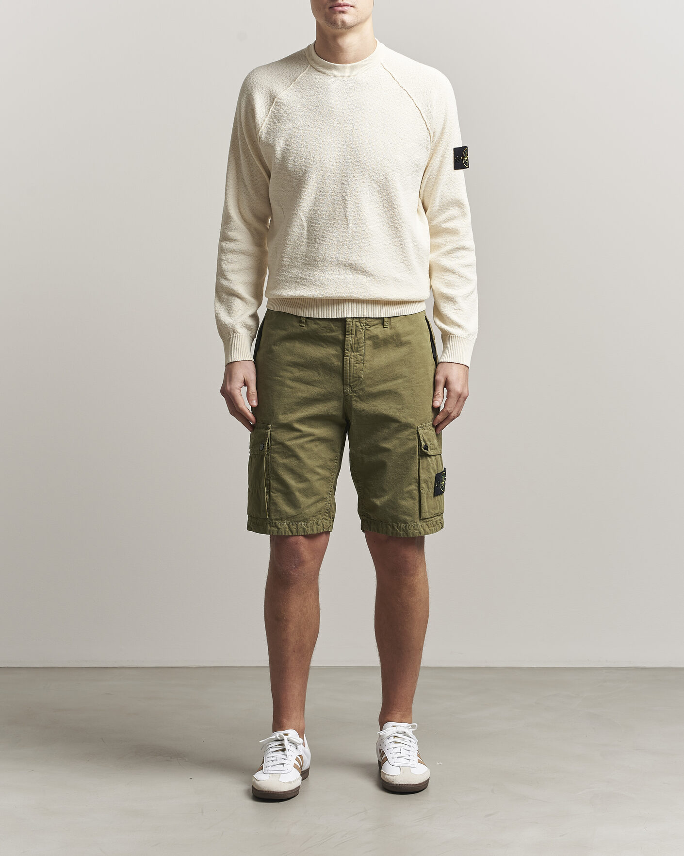 Herre | Trøjer | Stone Island | Raw Hand Organic Cotton Crewneck Ivory