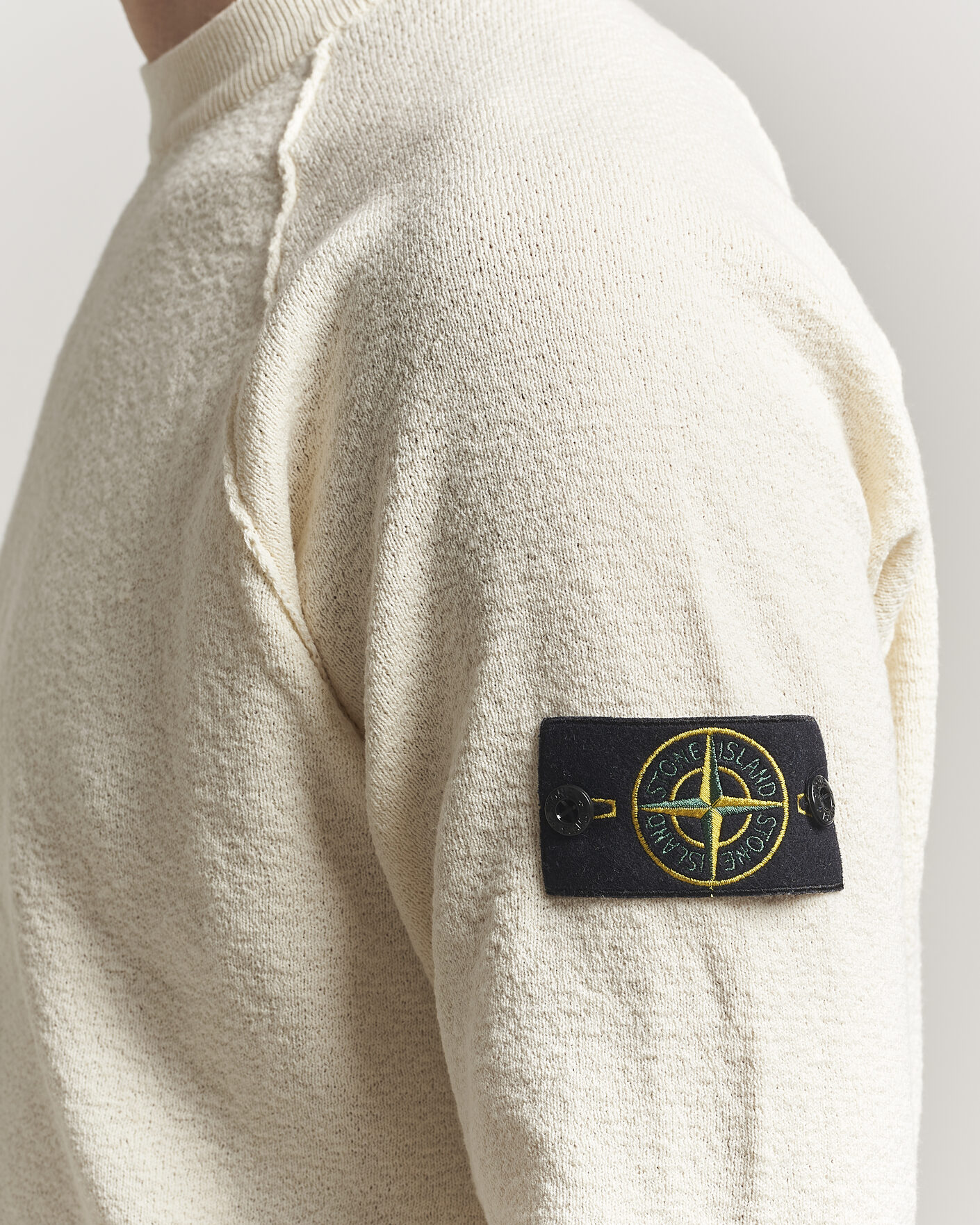 Herre | Trøjer | Stone Island | Raw Hand Organic Cotton Crewneck Ivory
