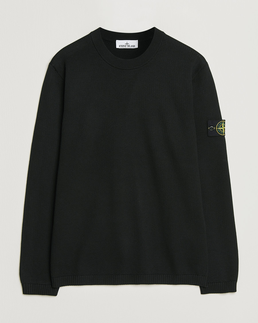 Herre | Trøjer | Stone Island | Micro Stitch Soft Organic Cotton Crewneck Black