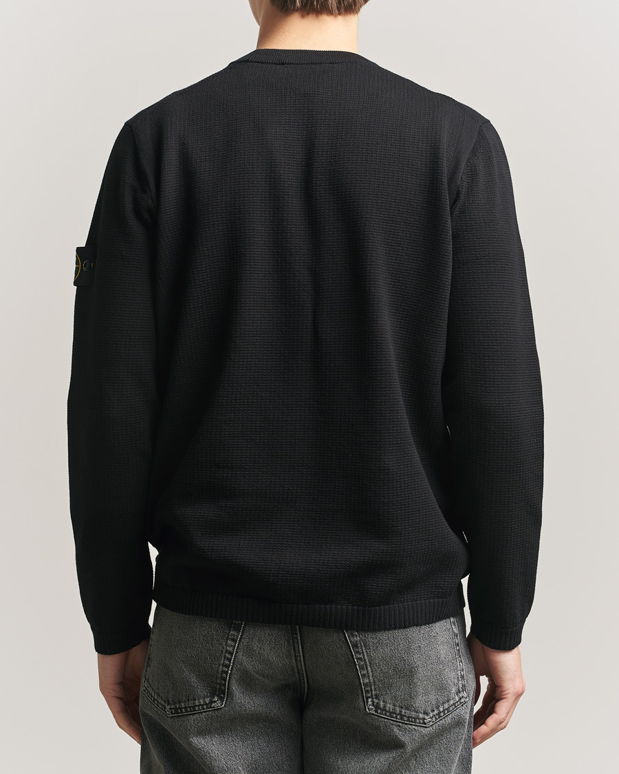 Herre | Trøjer | Stone Island | Micro Stitch Soft Organic Cotton Crewneck Black