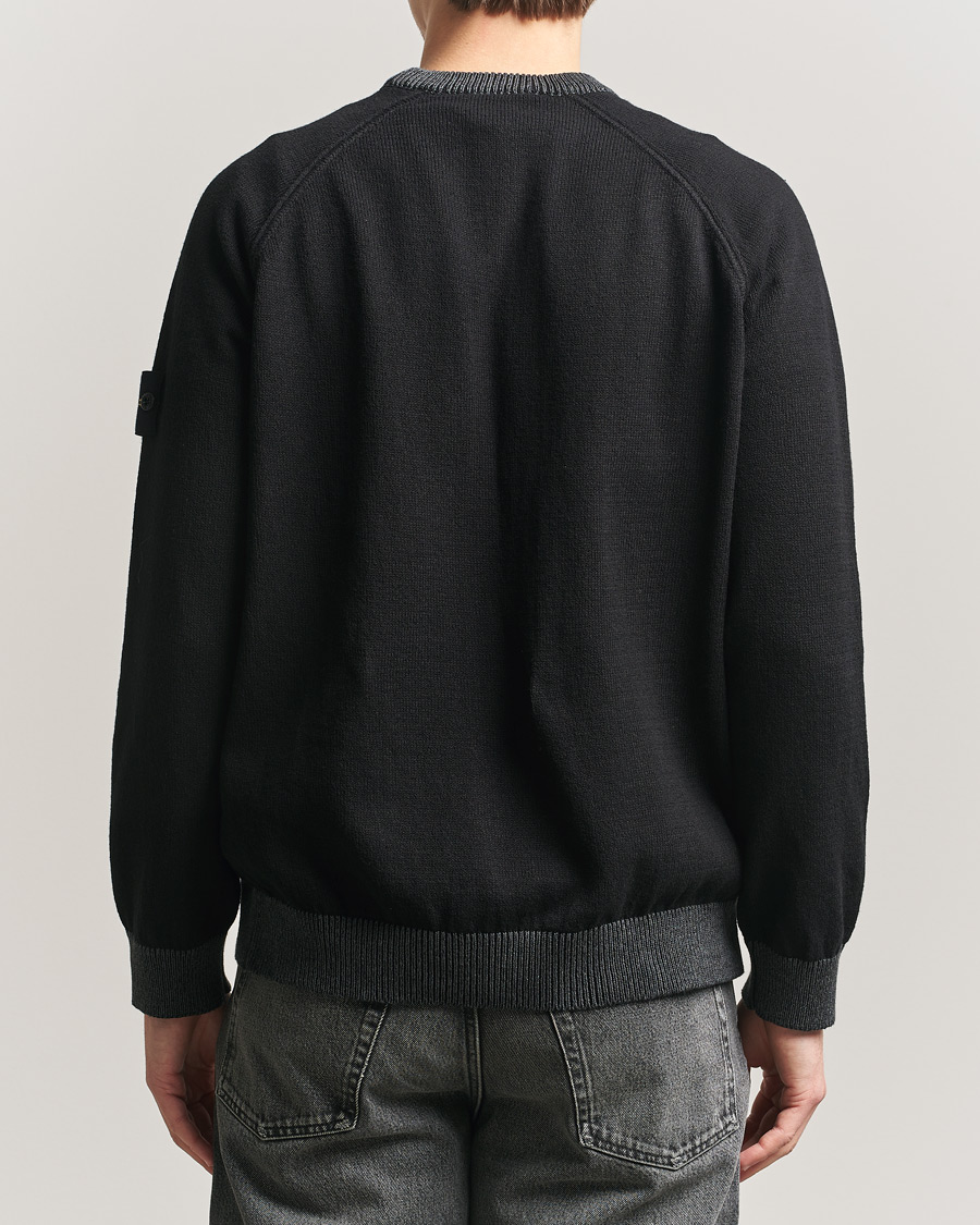 Herre | Trøjer | Stone Island | Raw Hand Organic Cotton Raglan Crewneck Black