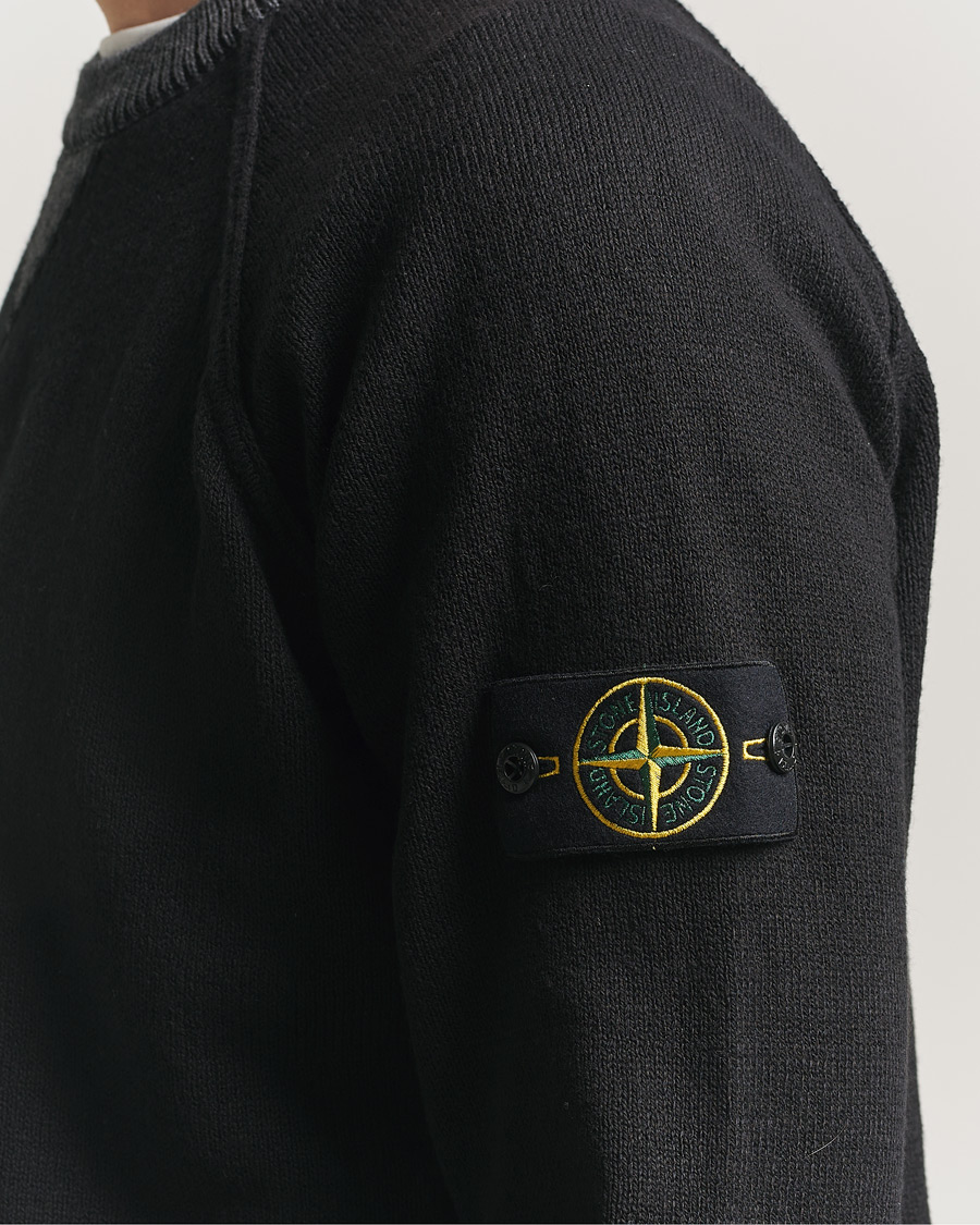 Herre | Trøjer | Stone Island | Raw Hand Organic Cotton Raglan Crewneck Black