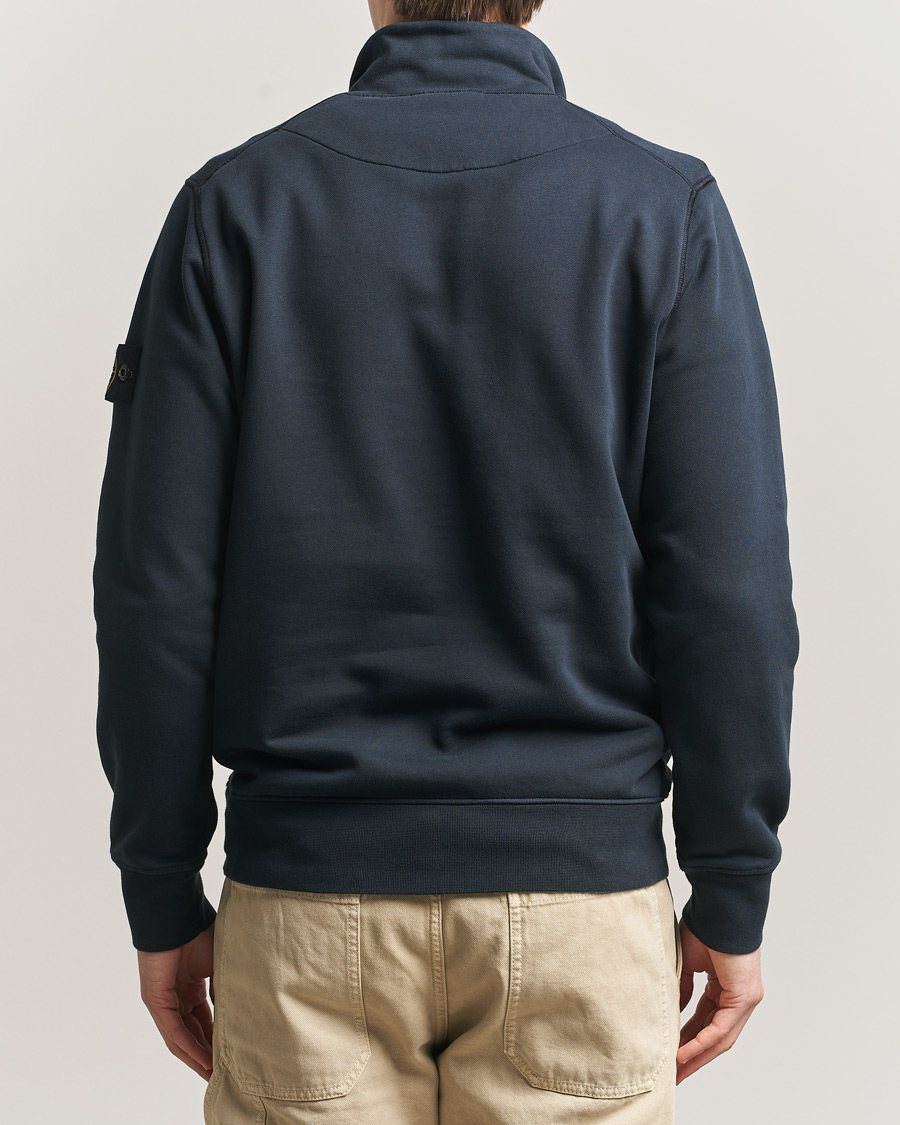 Herre | Trøjer | Stone Island | Garment Dyed Fleece Half Zip Navy