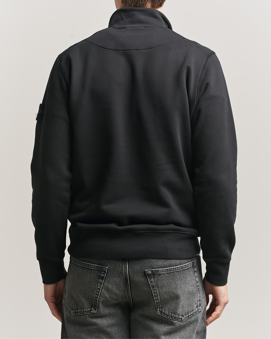 Herre | Trøjer | Stone Island | Garment Dyed Fleece Half Zip Black