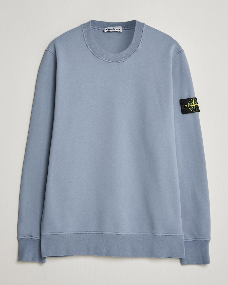 Herre | Trøjer | Stone Island | Garment Dyed Fleece Sweatshirt Dark Blue