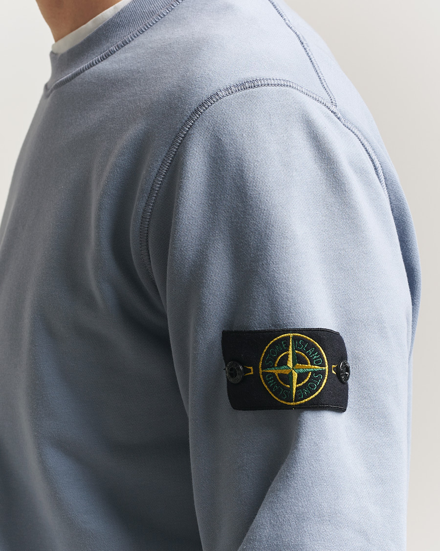 Herre | Trøjer | Stone Island | Garment Dyed Fleece Sweatshirt Dark Blue