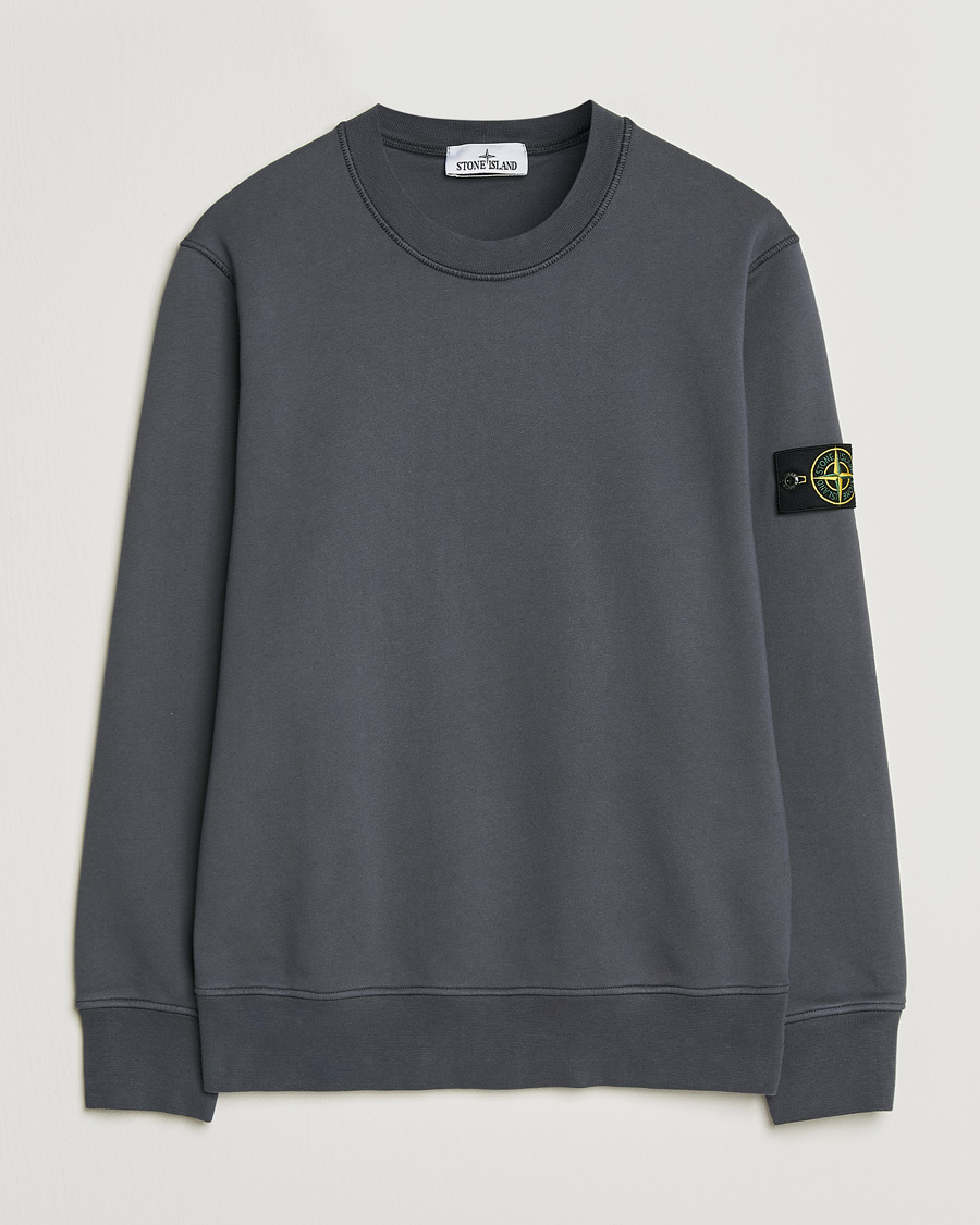 Herre | Trøjer | Stone Island | Garment Dyed Fleece Sweatshirt Blue/Grey