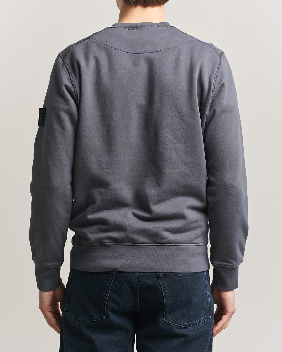 Herre | Trøjer | Stone Island | Garment Dyed Fleece Sweatshirt Blue/Grey