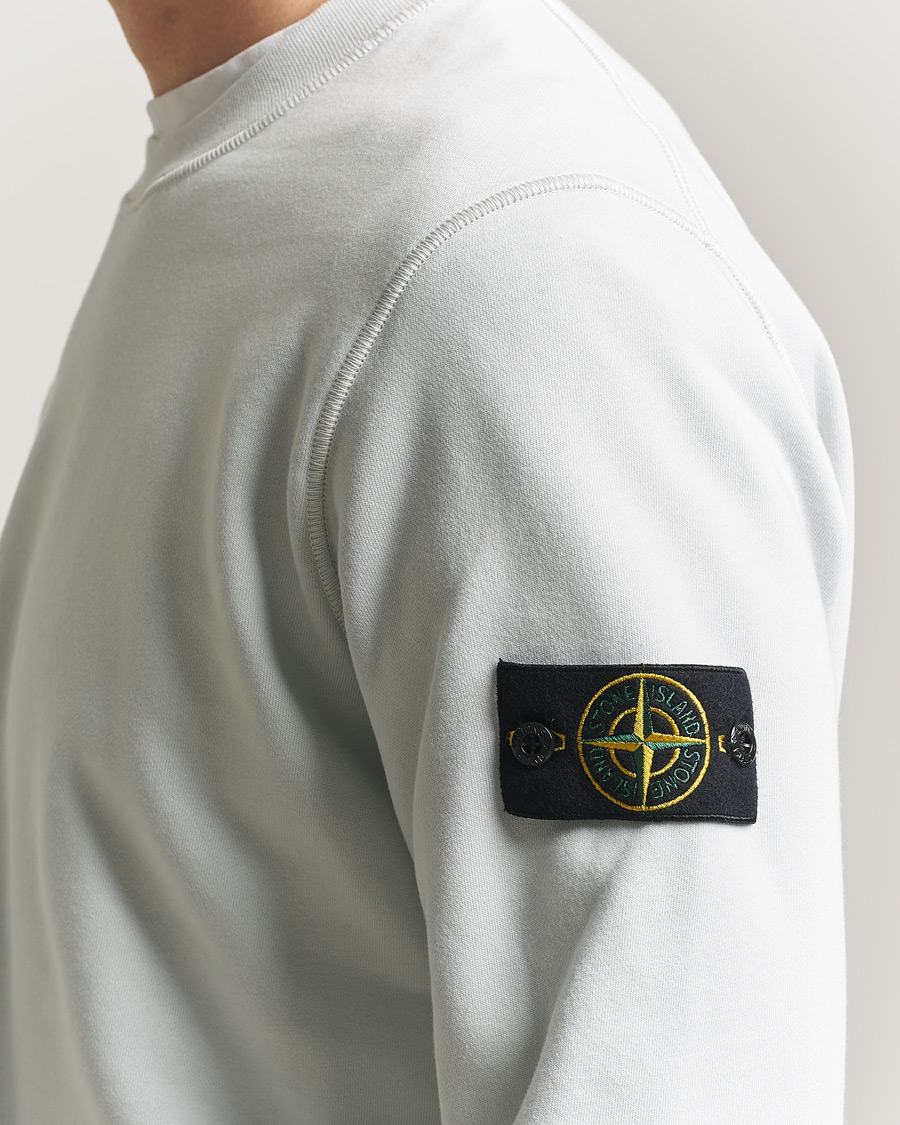 Herre | Trøjer | Stone Island | Garment Dyed Fleece Sweatshirt Sky Blue