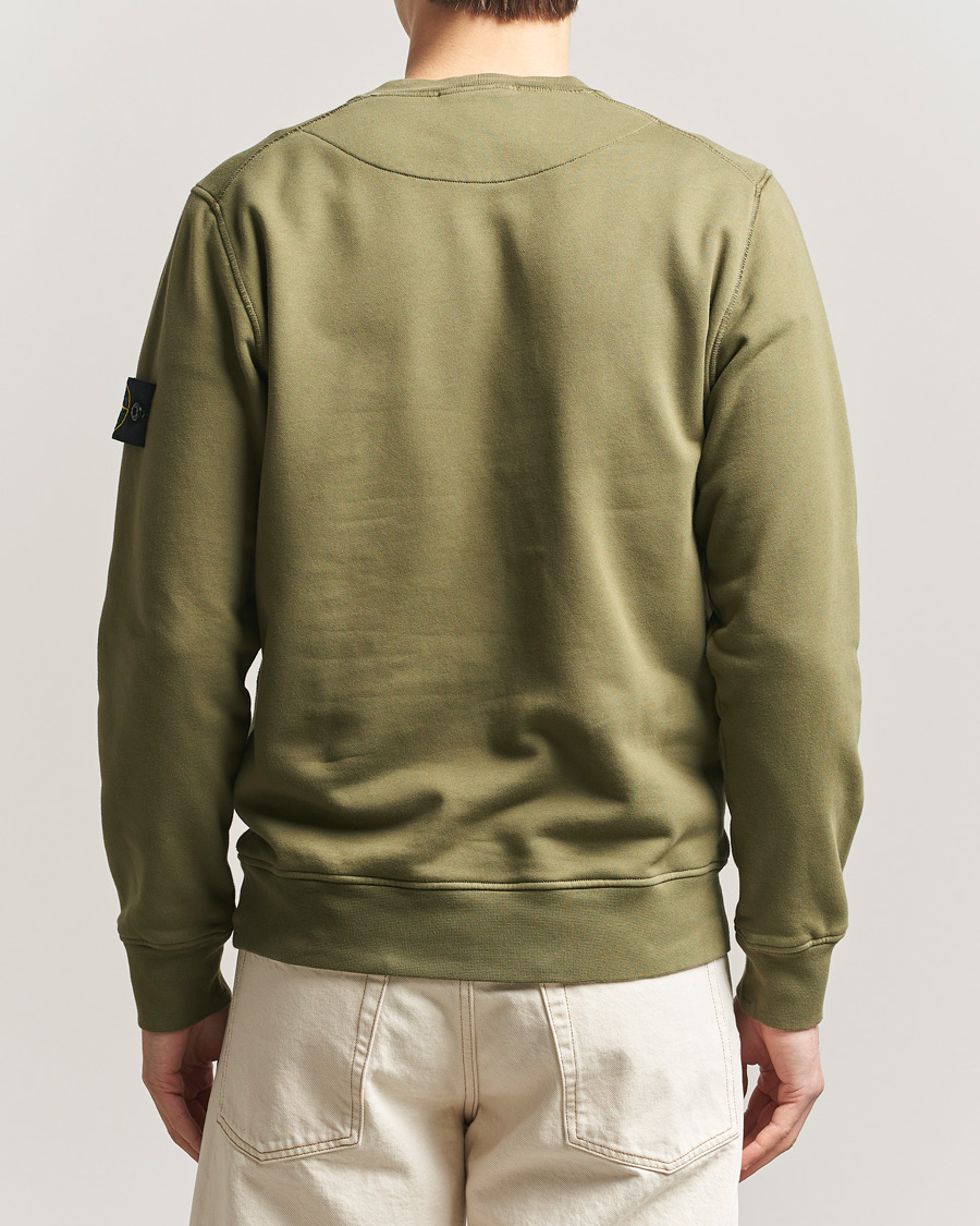 Herre | Trøjer | Stone Island | Garment Dyed Fleece Sweatshirt Military Green