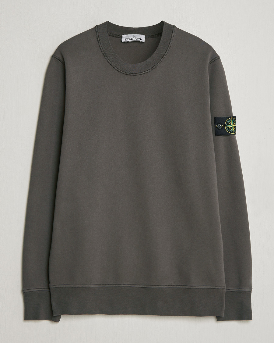 Herre | Trøjer | Stone Island | Garment Dyed Fleece Sweatshirt Charcoal