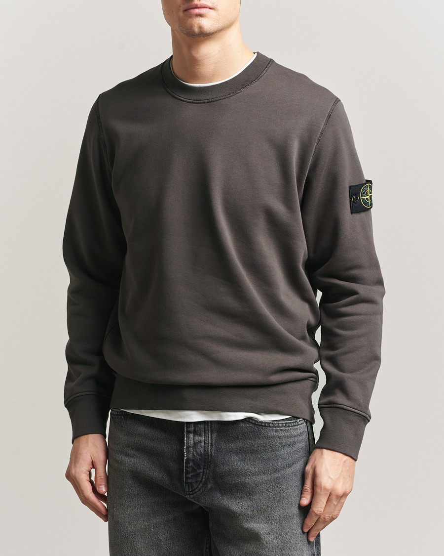 Herre | Trøjer | Stone Island | Garment Dyed Fleece Sweatshirt Charcoal