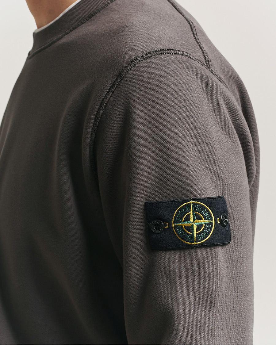 Herre | Trøjer | Stone Island | Garment Dyed Fleece Sweatshirt Charcoal