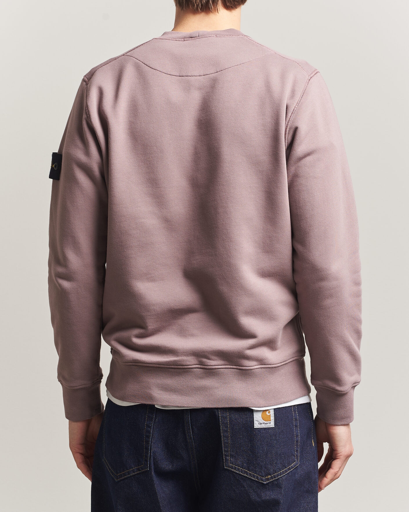 Herre | Trøjer | Stone Island | Garment Dyed Fleece Sweatshirt Purple Grey