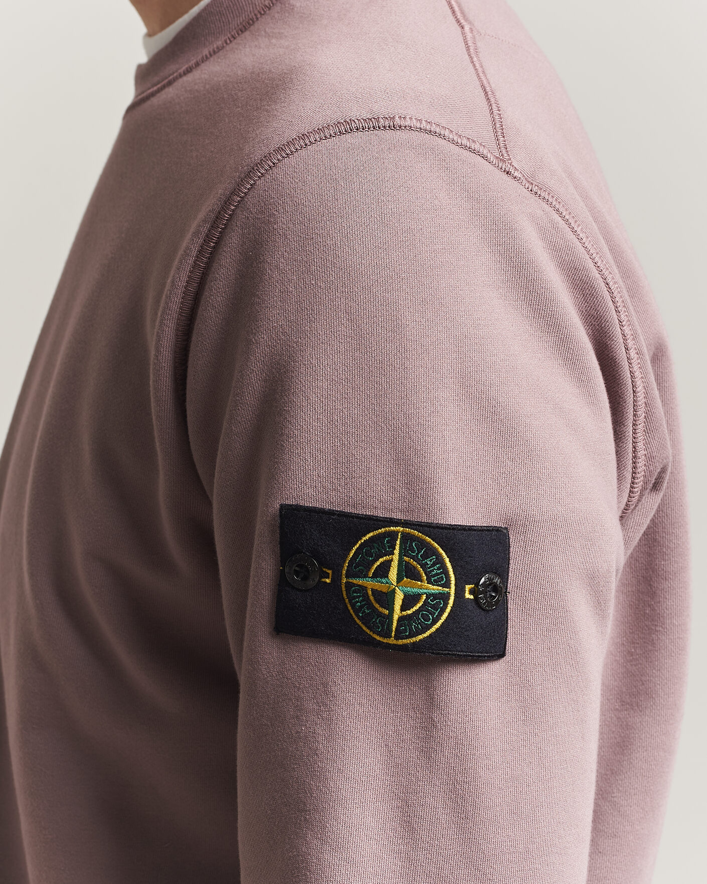 Herre | Trøjer | Stone Island | Garment Dyed Fleece Sweatshirt Purple Grey