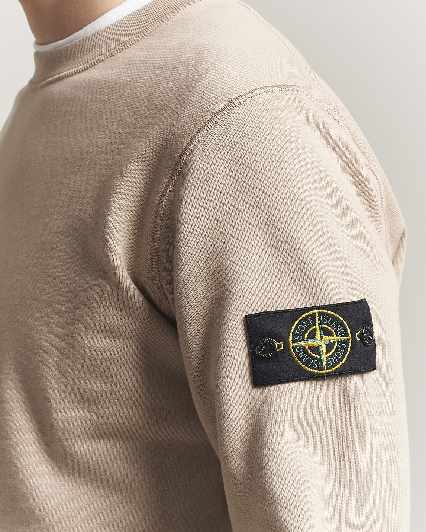 Herre | Trøjer | Stone Island | Garment Dyed Fleece Sweatshirt Desert
