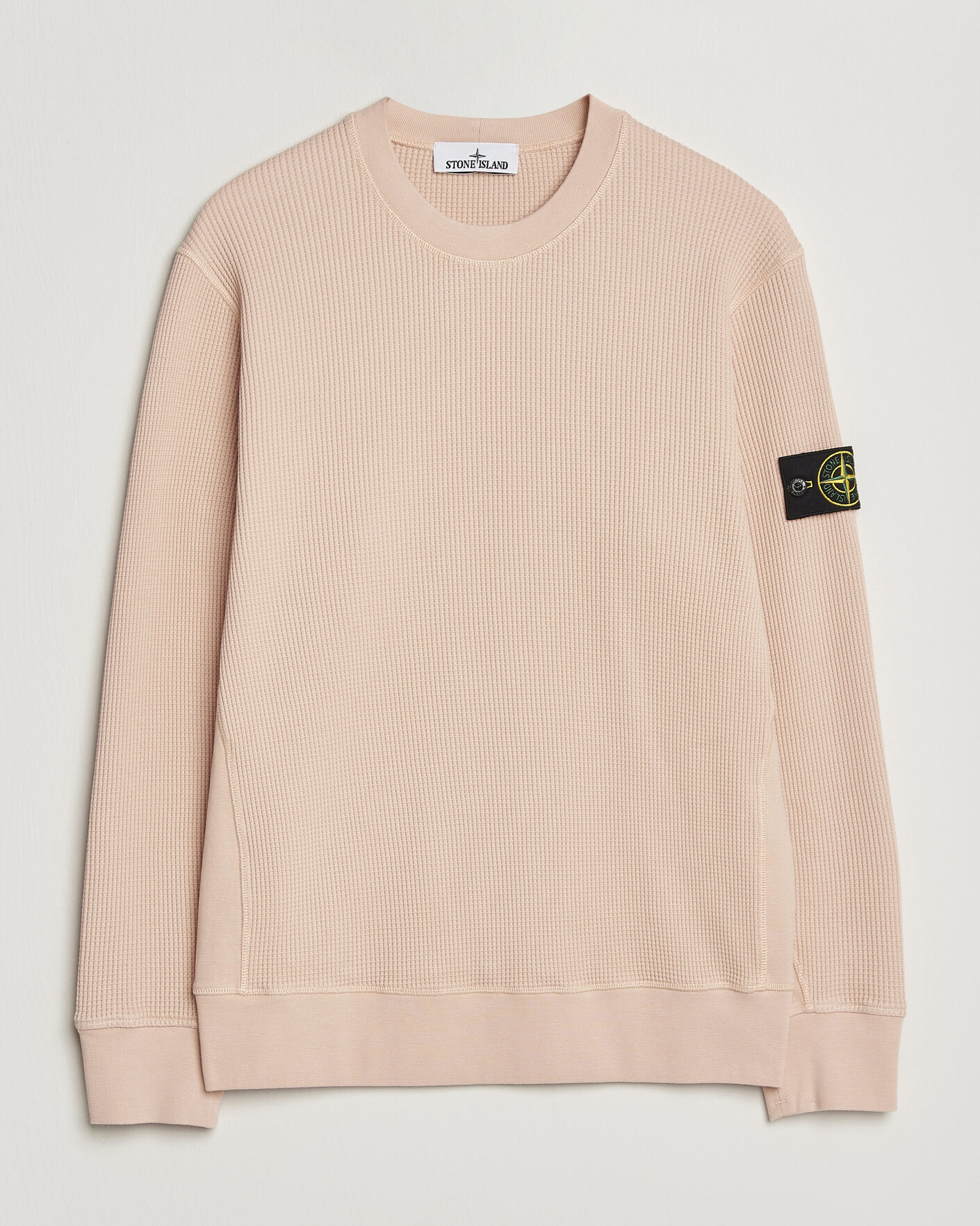 Herre | Trøjer | Stone Island | Organic Cotton Waffle Fleece Sweatshirt Plaster Pink