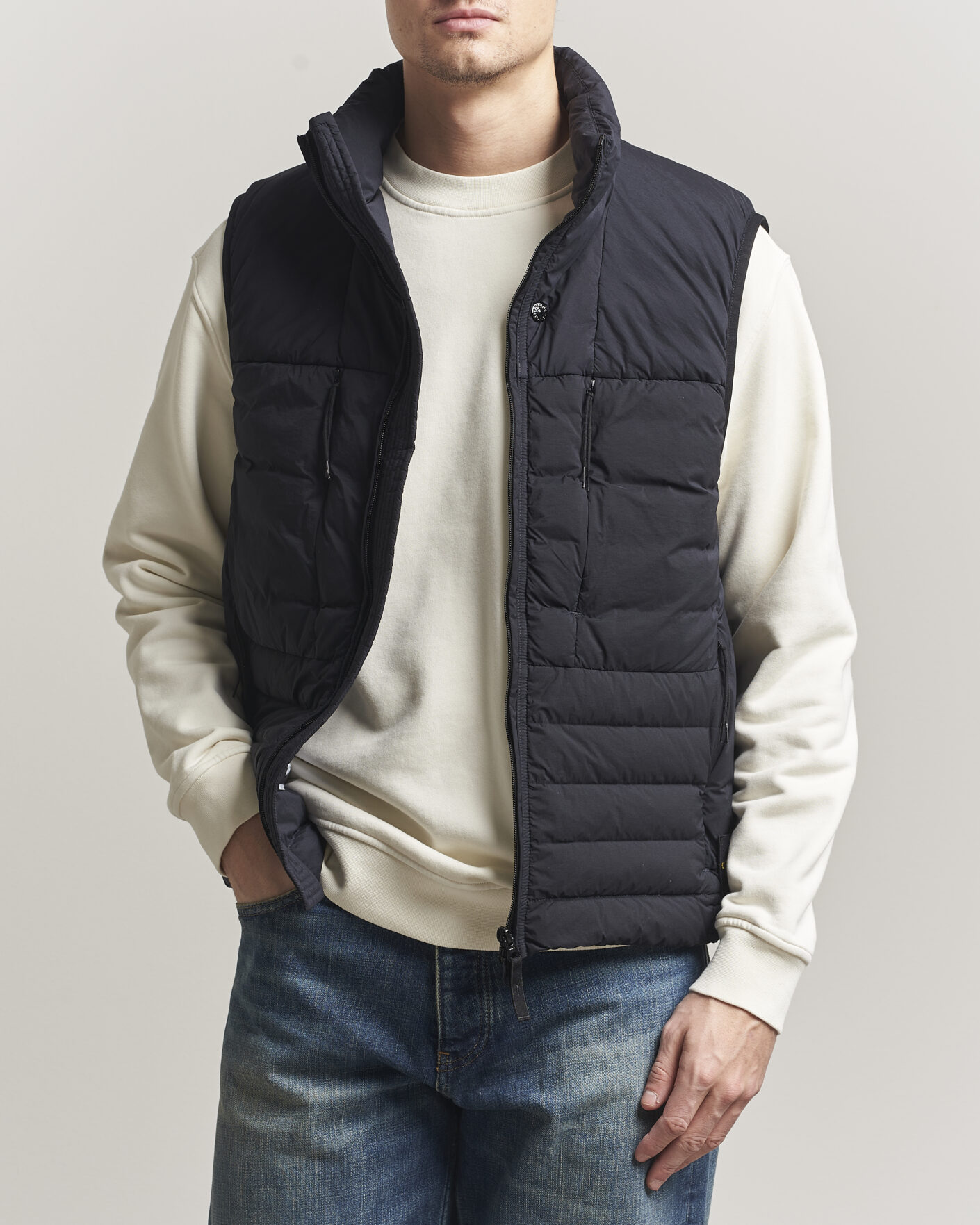 Herre | Veste | Stone Island | Nylon Down Vest Navy
