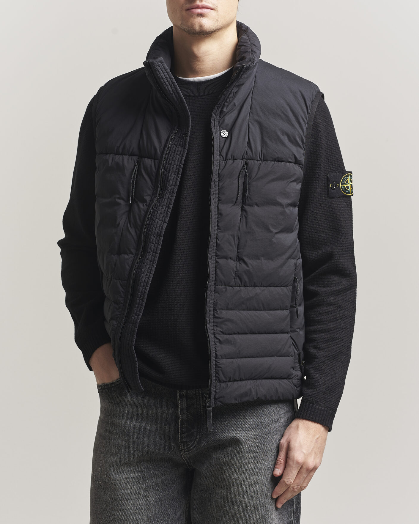 Herre | Veste | Stone Island | Nylon Down Vest Black