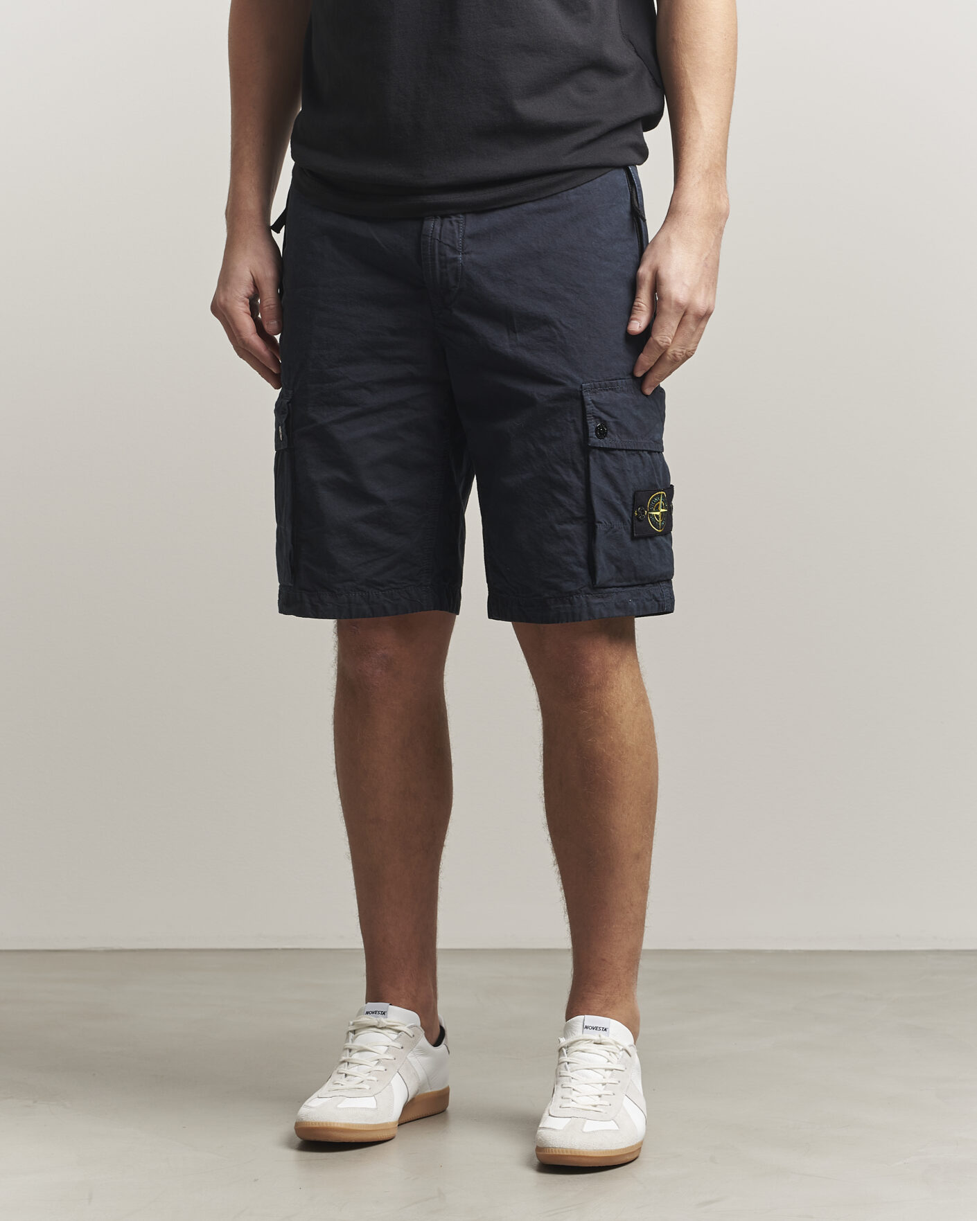 Herre | Shorts | Stone Island | Brushed Cotton Canvas Cargo Shorts Navy