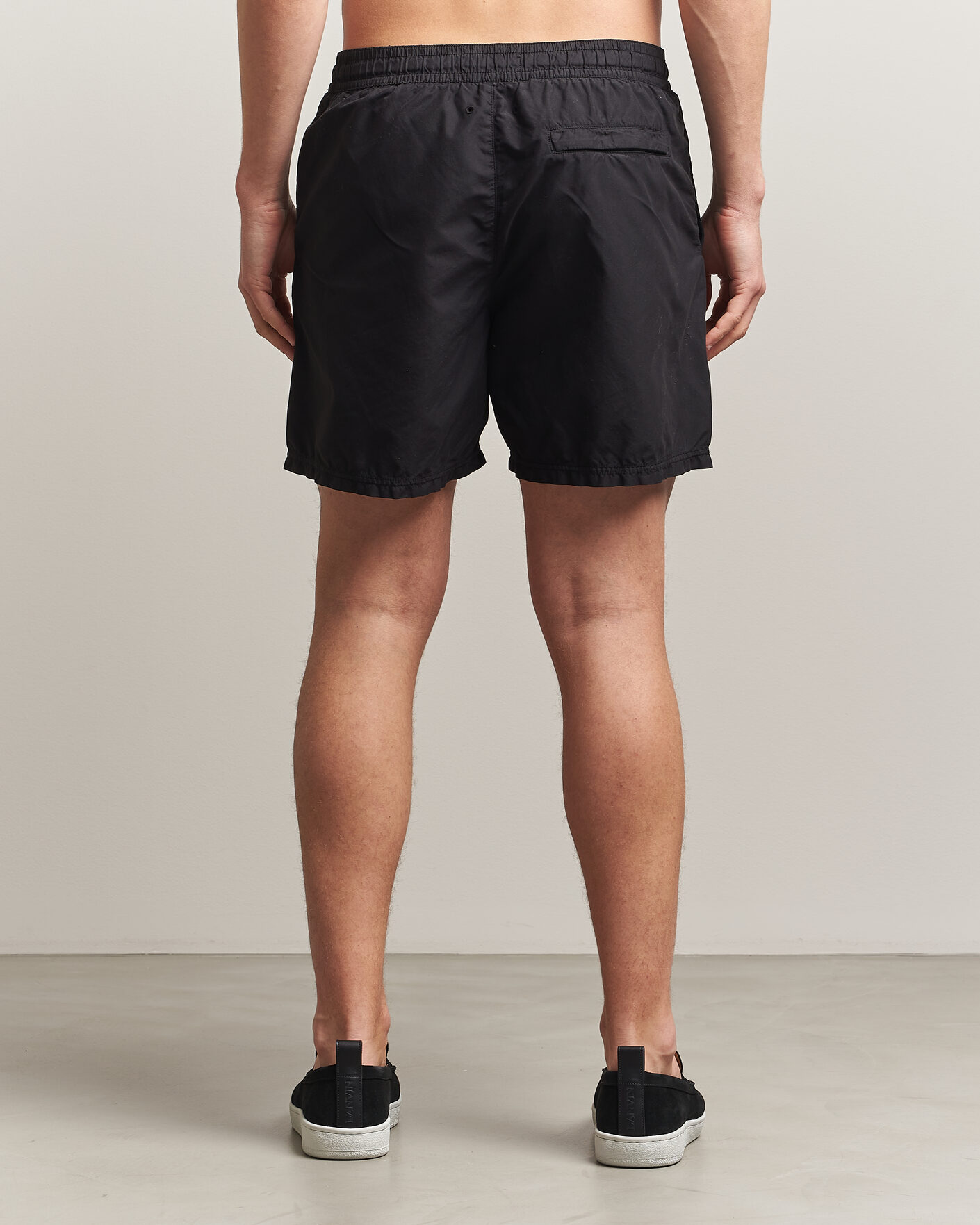 Herre | Badebukser | Stone Island | Brushed Nylon Swimshorts Black
