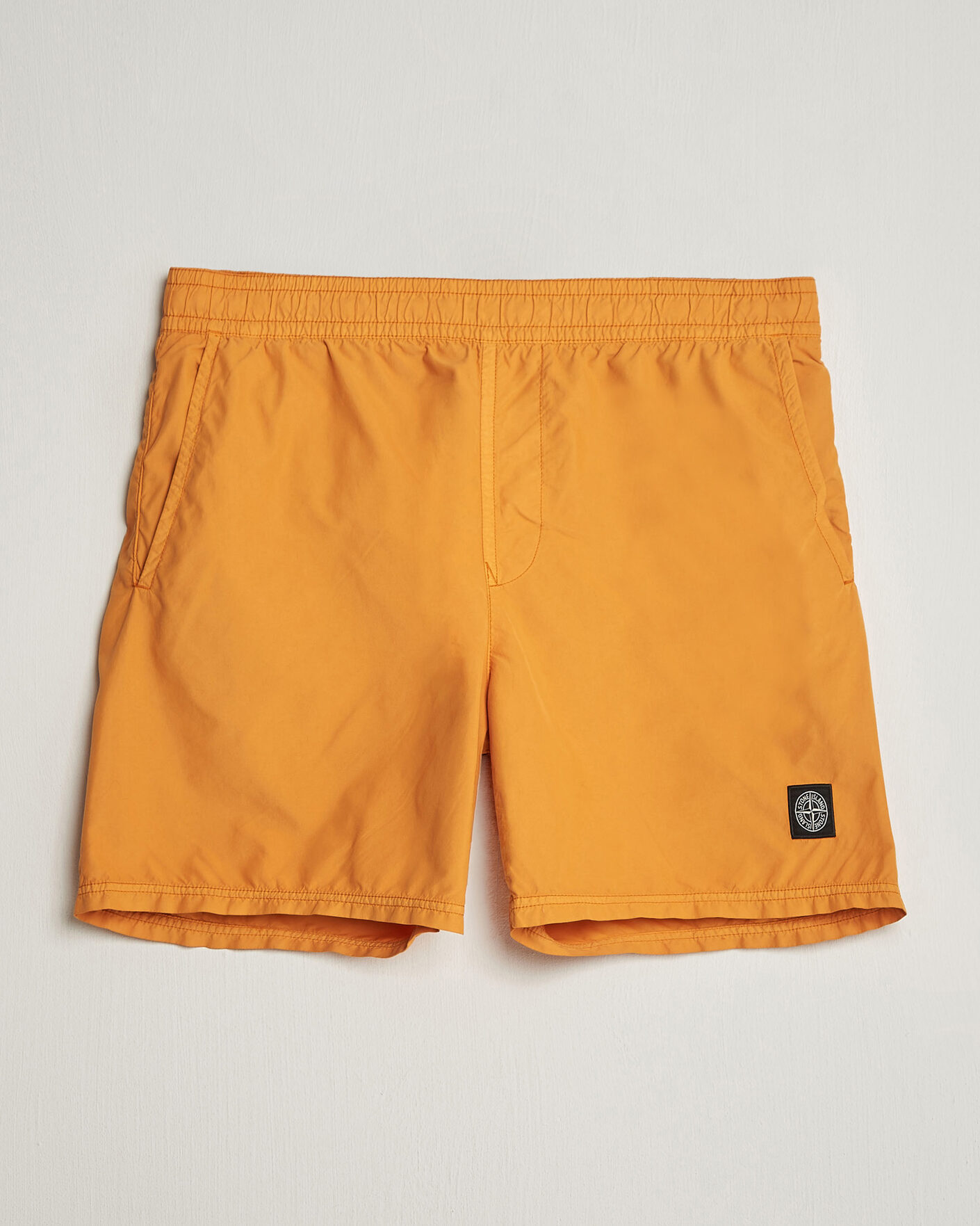 Herre | Badebukser | Stone Island | Brushed Nylon Swimshorts Tangerine