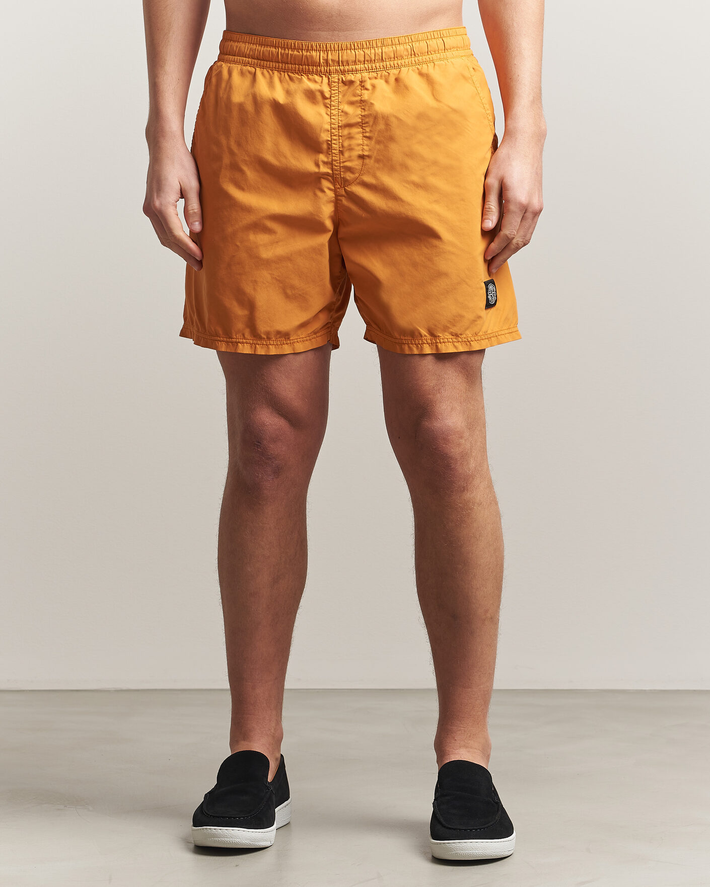 Herre | Badebukser | Stone Island | Brushed Nylon Swimshorts Tangerine