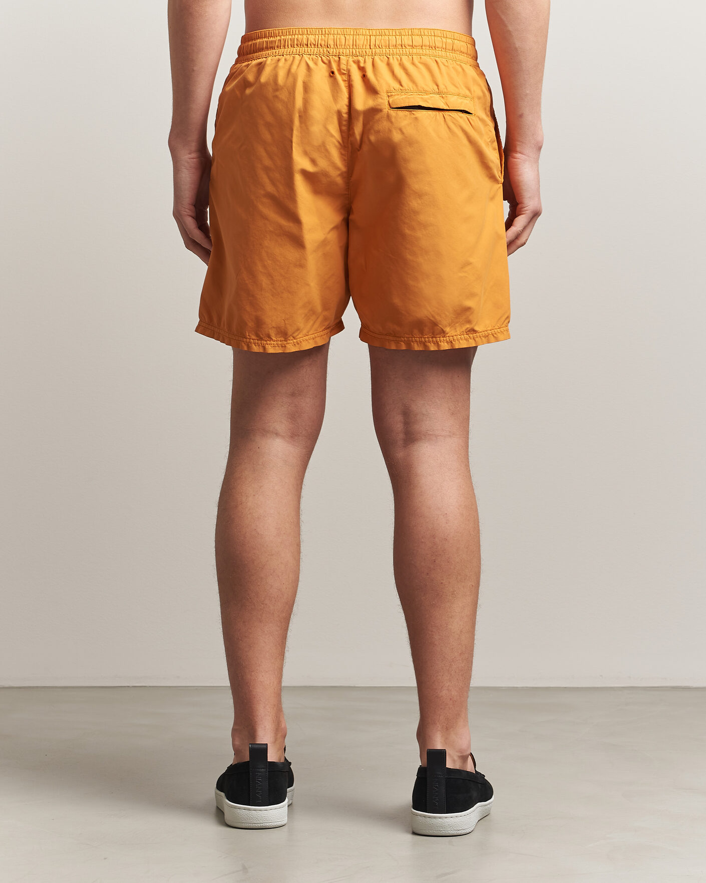 Herre | Badebukser | Stone Island | Brushed Nylon Swimshorts Tangerine