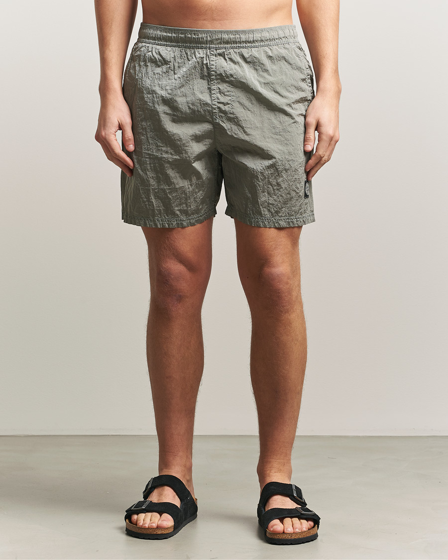 Herre | Badebukser | Stone Island | Nylon Metal Econyl Swimshorts Pearl Grey