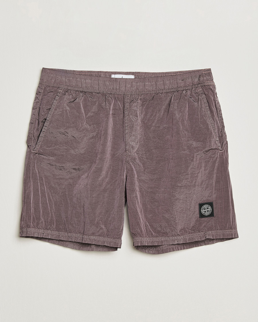 Herre | Badebukser | Stone Island | Nylon Metal Econyl Swimshorts Purple Grey