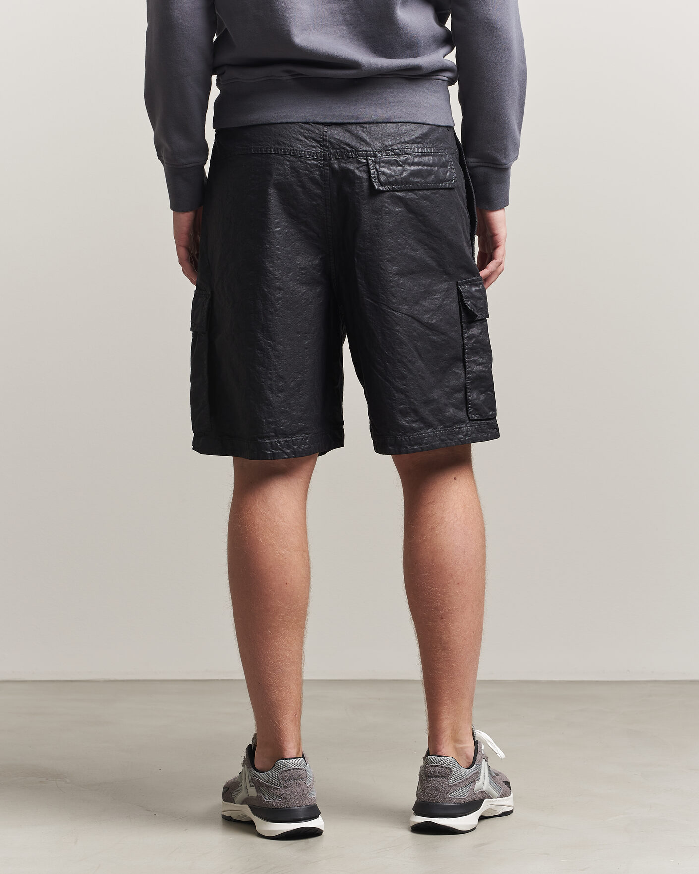 Herre | Shorts | Stone Island | Nylon Panama Cargo Shorts Black