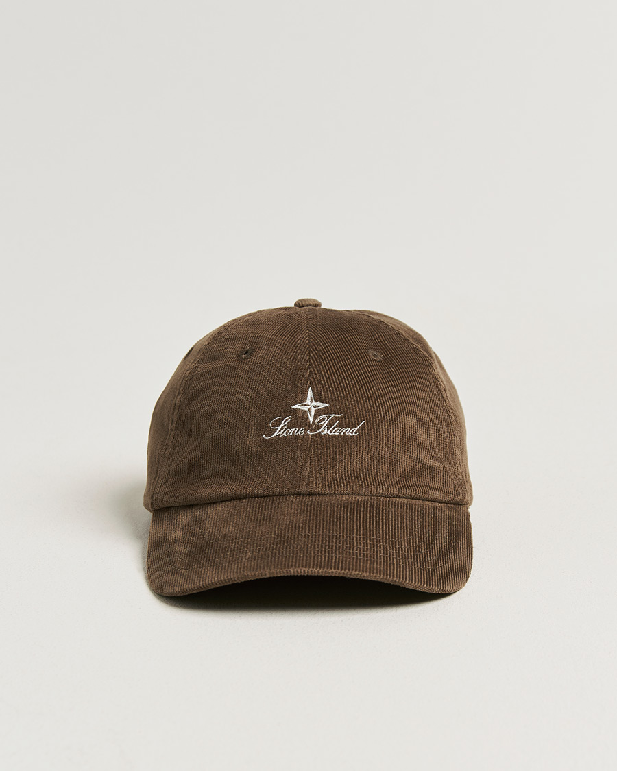 Herre | Hatte & kasketter | Stone Island | Micro Cord Cotton Cap Umber