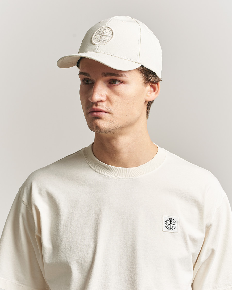 Herre | Hatte & kasketter | Stone Island | Classic Cotton Logo Cap Ivory